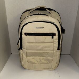 BAGSMART Camera Backpack Beige Tech Gear Bag Laptop Compartment Adjustable